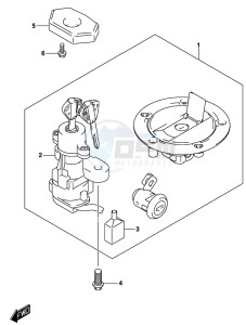 DL250 drawing LOCK SET