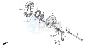 PK50 drawing FRONT BRAKE PANEL