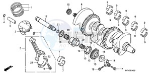 CB1000RAC drawing CRANKSHAFT/ PI STON