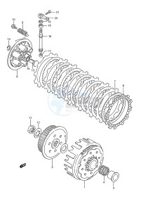 RM250 (E28) drawing CLUTCH (MODEL K L M)