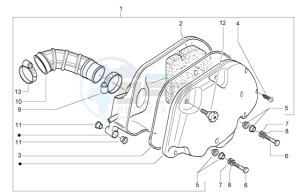 Granturismo 200 L drawing Air filter