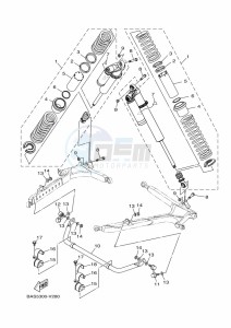 YXZ1000ETS YXZ1000ET (BASC) drawing REAR SUSPENSION