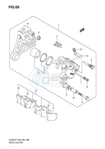 DL650 (E3-E28) V-Strom drawing REAR CALIPER (DL650K7 K8 K9 L0)