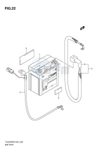 TU250X (E3) drawing BATTERY