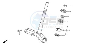 SH300AR drawing STEERING STEM