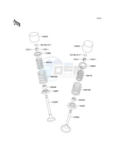 KLX 250 D [KLX250R] (D2-D4) [KLX250R] drawing VALVE-- S- -