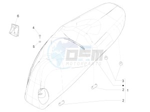 Beverly 350 4T ST ie ABS E4 300 (EMEA) drawing Saddle/seats