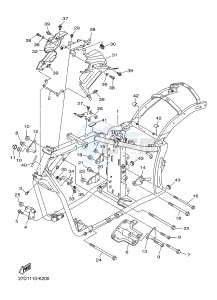 XVS1300CU XVS1300 CUSTOM (2SS1) drawing FRAME