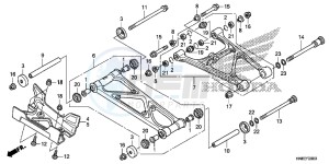 TRX680FAE TRX680 Europe Direct - (ED) drawing REAR ARM (TRX680FAE)