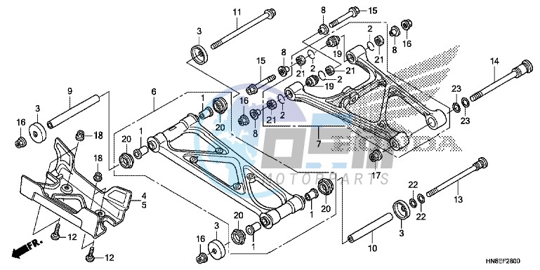 REAR ARM (TRX680FAE)