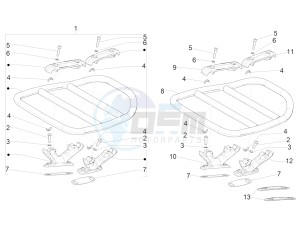 946 150 4STR 3V ABS-946 RED (NAFTA, APAC, EMEA) drawing Rear luggage rack