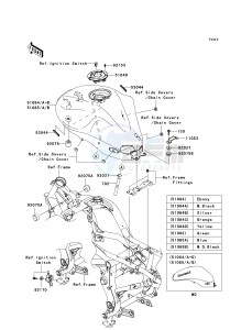 ER 650 A [ER-6N (EUROPEAN] (A6S-A8F) A7F drawing FUEL TANK