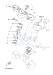 MT125 MT-125 (5D7L) drawing STEERING