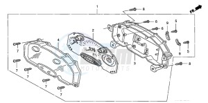 FJS600A 400 SILVER WING drawing SPEEDOMETER