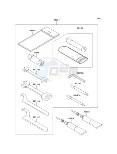 KSV 700 A [KFX 700] (A6F-A9F) A6F drawing OWNERS TOOLS