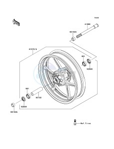 ER-6n ABS ER650B8F GB XX (EU ME A(FRICA) drawing Front Hub