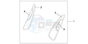 ST1300 drawing KNEE PAD SET