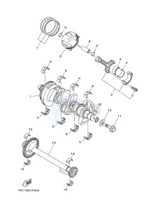 MTM850 MTM-850 XSR900 (B90W) drawing CRANKSHAFT & PISTON