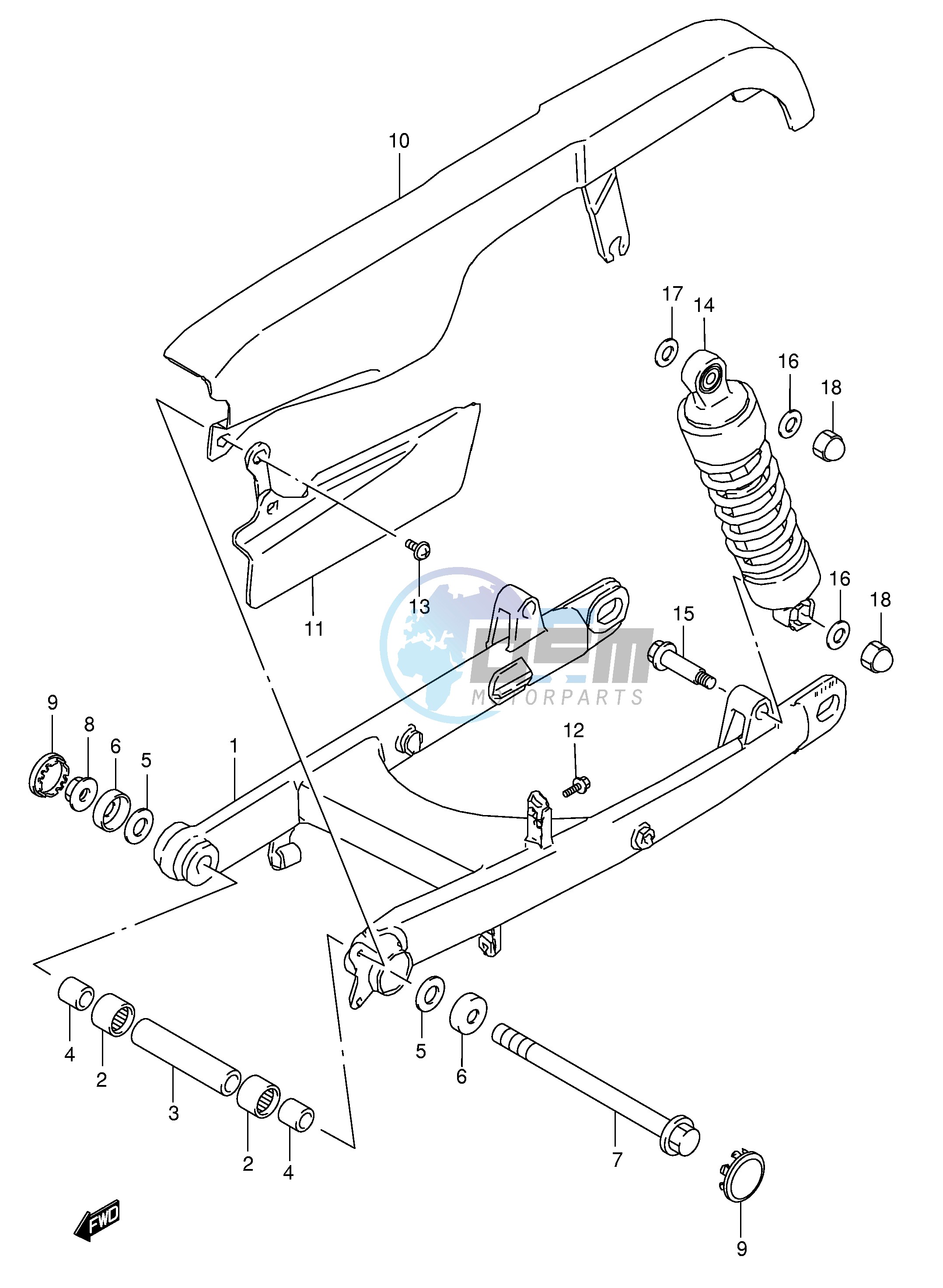 REAR SWINGING ARM