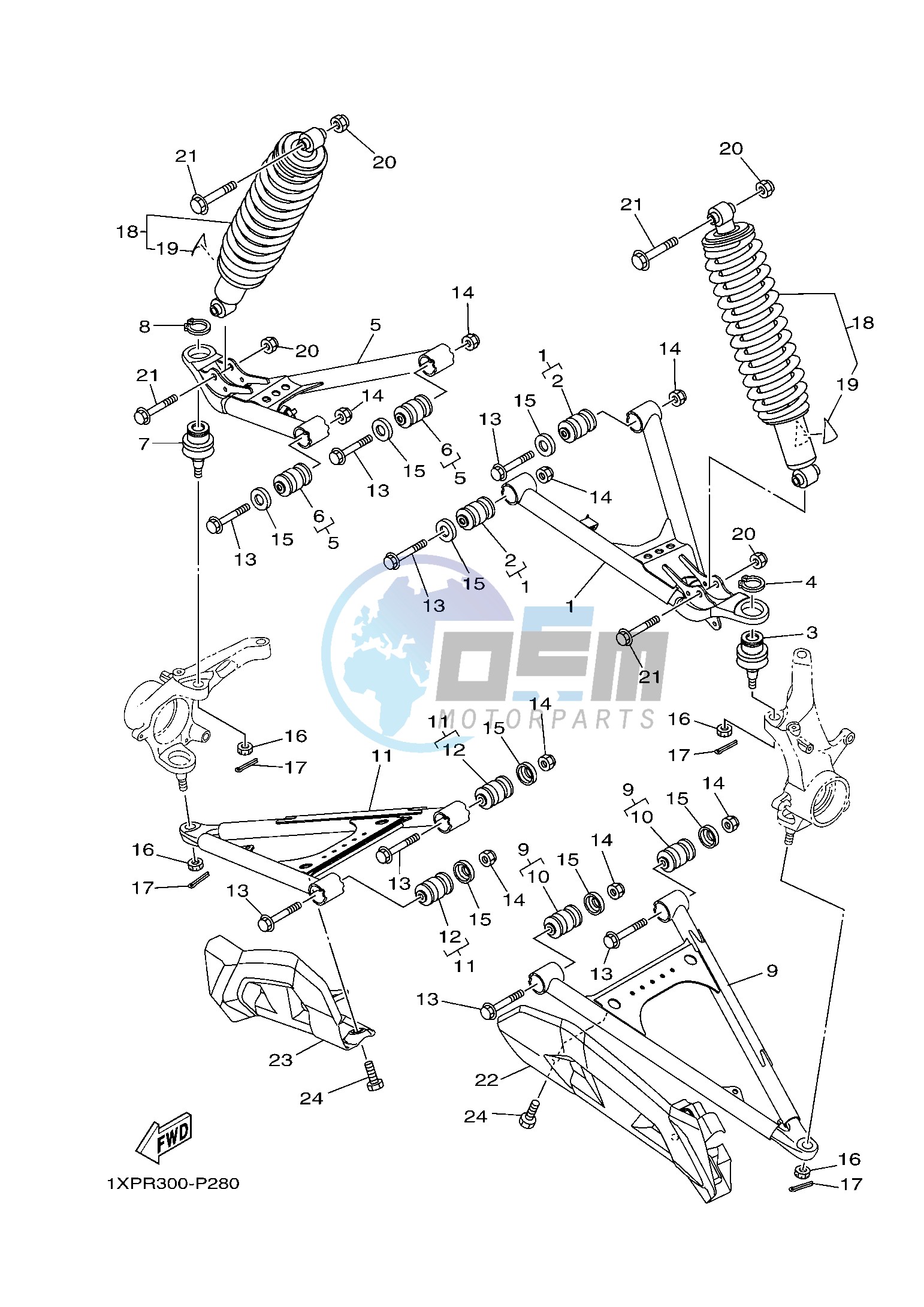 FRONT SUSPENSION & WHEEL