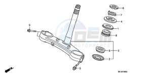 CBR600RA9 UK - (E / ABS) drawing STEERING STEM