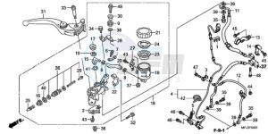 CBR600RAA Korea - (KO / ABS) drawing FR. BRAKE MASTER CYLINDER (CBR600RA)