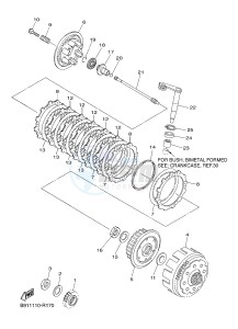 YZ450FX (B912 B913 B914 B914 B915) drawing CLUTCH