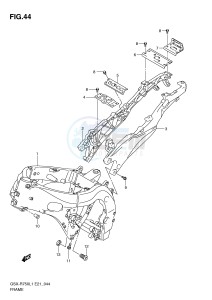 GSX-R750 (E21) drawing FRAME