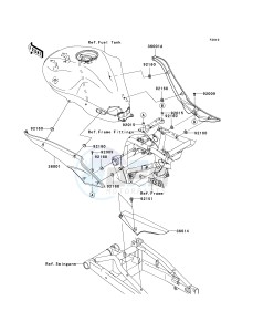 ER 650 A [ER-6N (AUSTRALIAN] (A6F-A8F) A6F drawing SIDE COVERS_CHAIN COVER