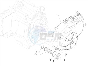 SPRINT 50 4T-3V E2 NOABS (NAFTA) drawing Flywheel magneto cover - Oil filter