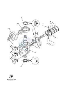 F25AEL drawing CRANKSHAFT--PISTON