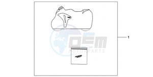 CBR1000RRA Korea - (KO) drawing INDOOR CYCLE COVER