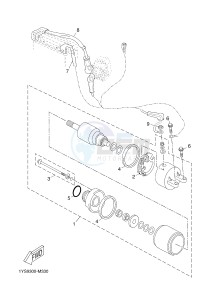 YP250R X-MAX 250 (2DL1 2DL1 2DL1 2DL1) drawing STARTING MOTOR