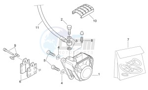 MX 50 drawing Rear master brake cylinder