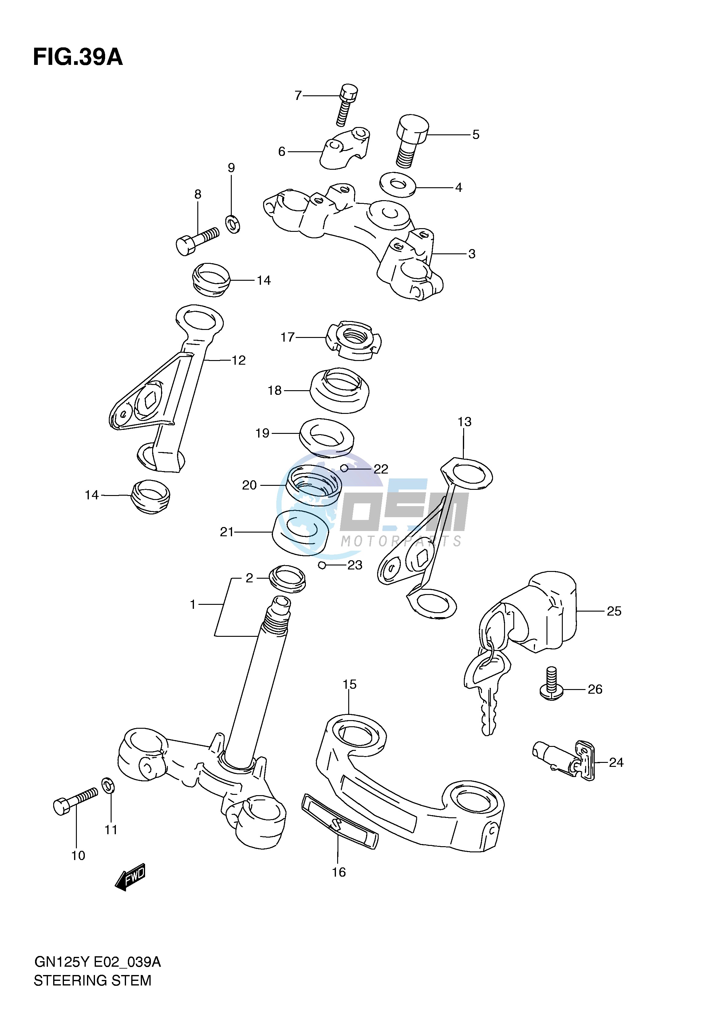 STEERING STEM (MODEL Y K1)