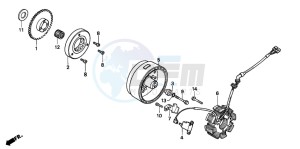 TRX200D FOURTRAX drawing GENERATOR