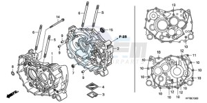 TRX420FAA Europe Direct - (ED) drawing CRANKCASE