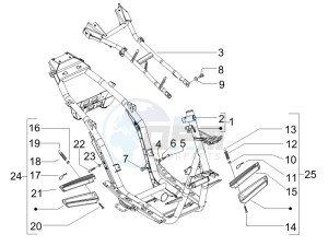 Runner 50 SP 2012 in fiche drawing Frame/bodywork