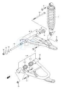 LT-A750XZ drawing FRONT SUSPENSION ARM