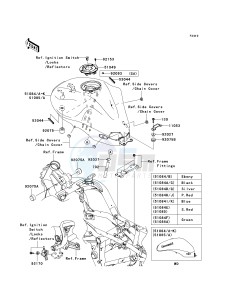 EX 650 A [NINJA 650R] (A6F-A8F) A6F drawing FUEL TANK