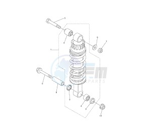 FZ6 S2 600 drawing REAR SHOCK ABSORBER