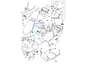 YP MAJESTY 250 drawing FRONT BODY