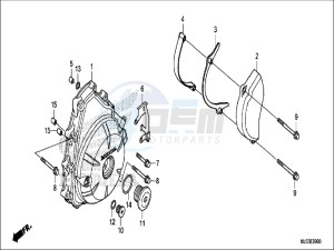 NC750JH Europe Direct - (ED) drawing A.C. GENERATOR COVER