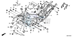 XL1000VAB drawing FRAME BODY (XL1000VA)