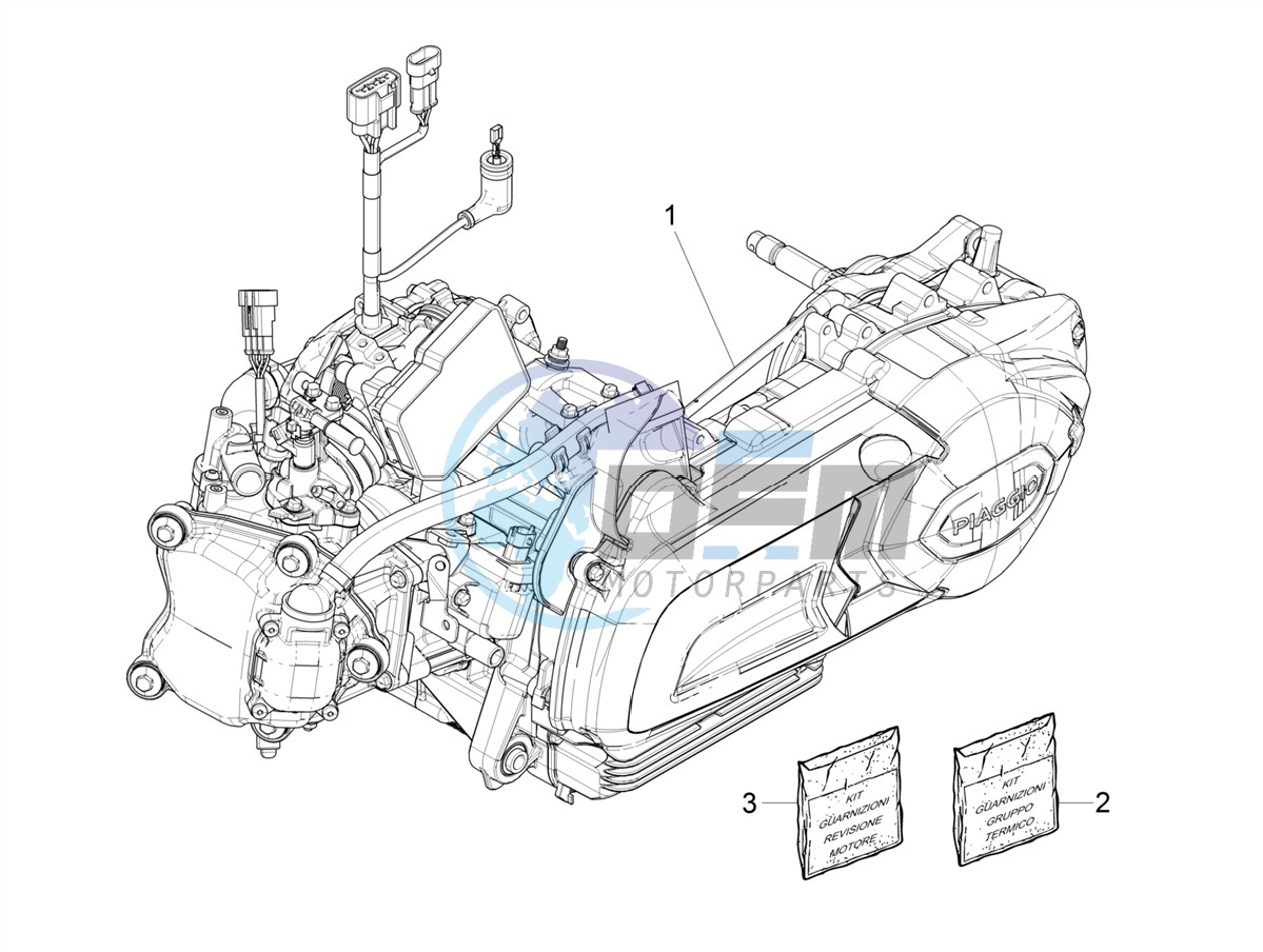 Engine, assembly