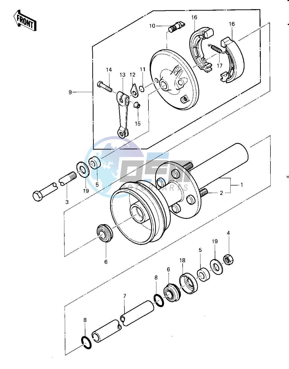 FRONT HUB_BRAKE -- 83 KLT200-C1- -