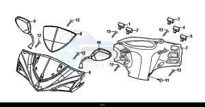 JET 4 50cc (AD05W8-EU) (E4) (L8) drawing HANDLE PIPE HANDLE COVER