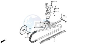 SH150S 125 drawing CAM CHAIN/TENSIONER