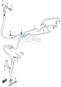 DL250 drawing FRONT BRAKE HOSE