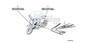 CRF70FB CRF70F ED drawing STRIPE/ MARK (CRF70FB)